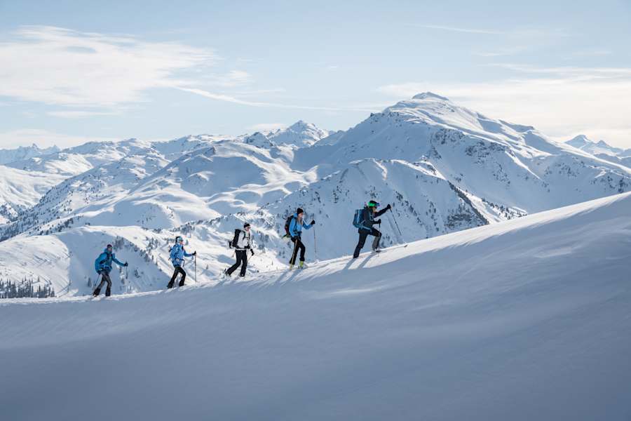 Skitour am Kellerjoch mit herrlicher Aussicht ins Inntal.