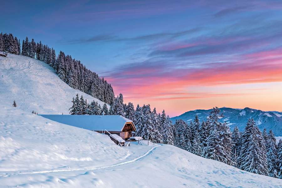 Winter in der Schweiz