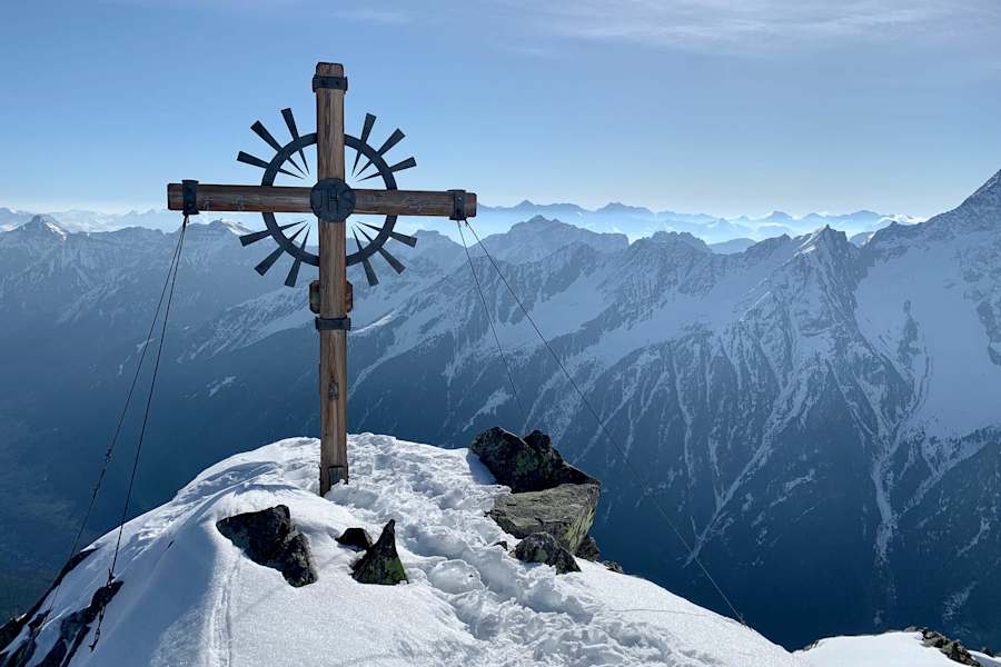 Gipfel der Brennerspitze mit einzigartigem Panorama