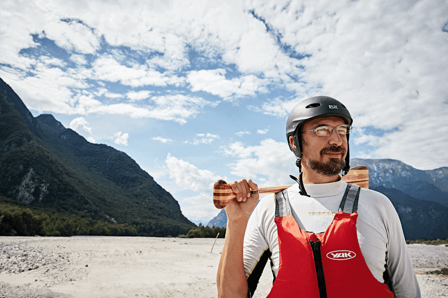 Guide Claudio Salvalaggio kennt den Tagliamento wie kein anderer
