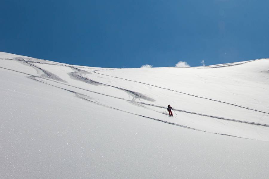 Abfahrt ins Oberkar.
