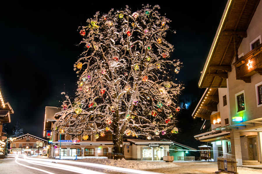 Weihnachtsbaum in Wagrain-Kleinarl