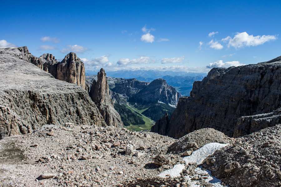 Abstieg vom Piz Boè