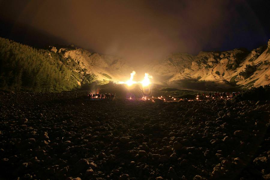 Sonnenwende am Schneeberg in den Wiener Alpen, Niederösterreich