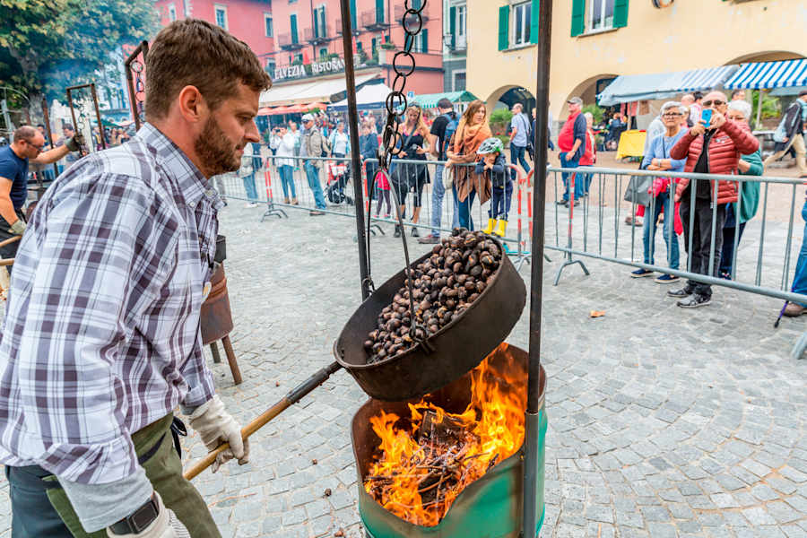 Kastanienfest (Castagnata) in Ascona