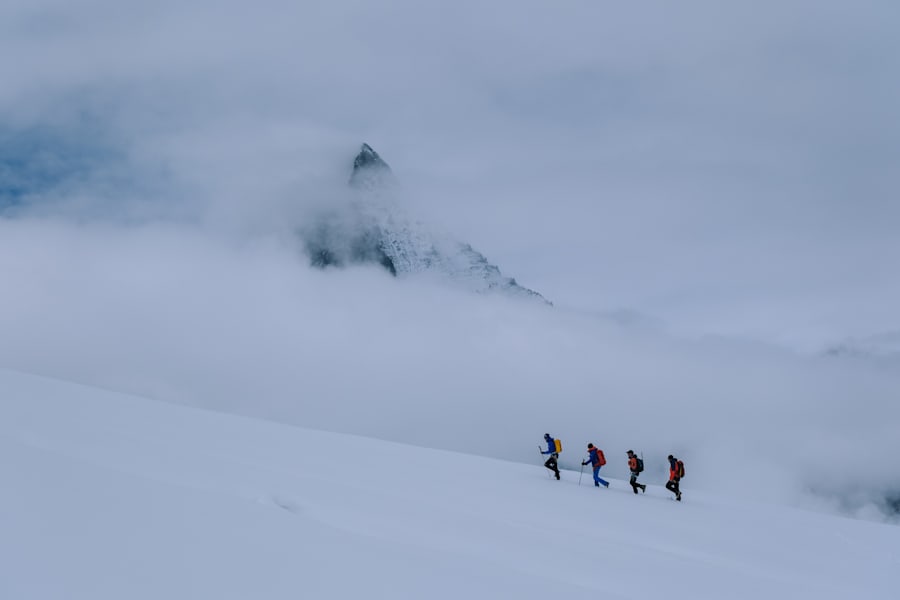 Am Weg zum Gipfel des Furgghorns.