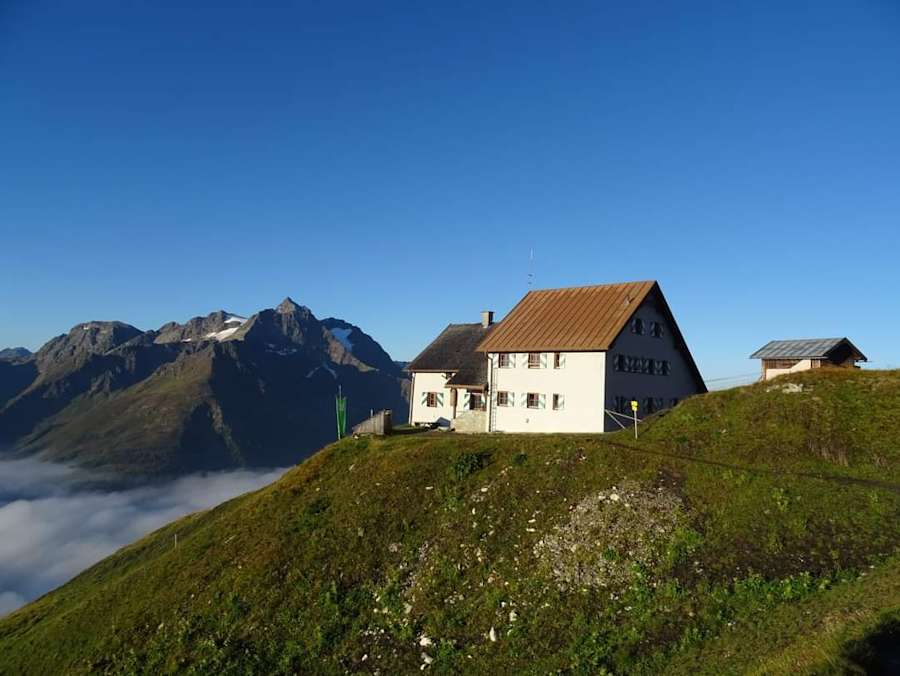 Die Ansbacher Hütte in den Lechtaler Alpen