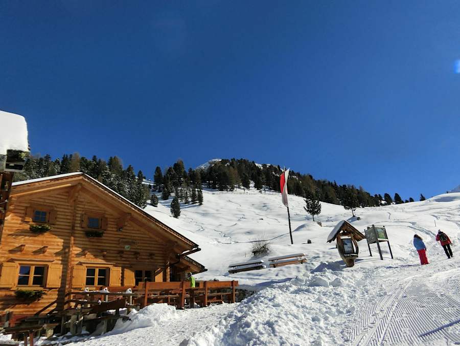 Die Kaserill Alm im Winter