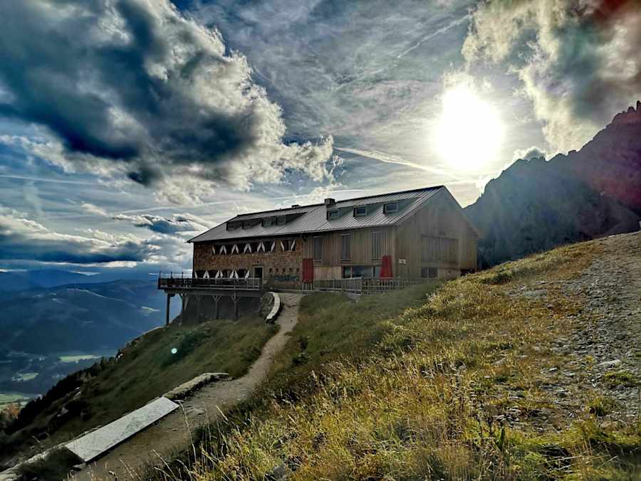 Stimmungsvoll – die Gruttenhütte