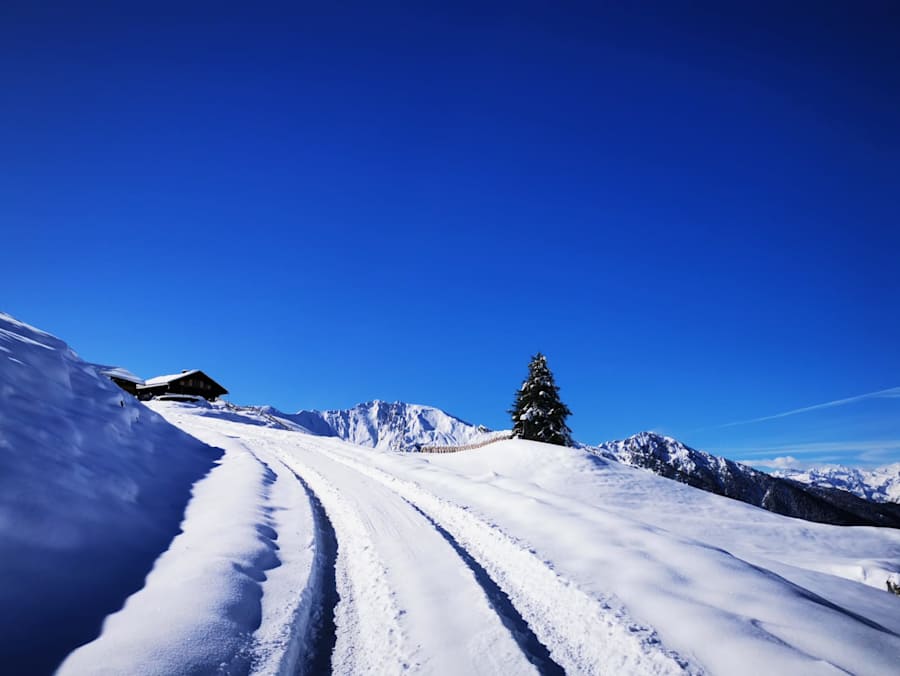 Die Poltenalm im Winter