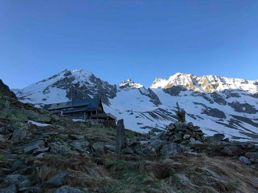 Die Kasseler Hütte in den Zillertaler Alpen