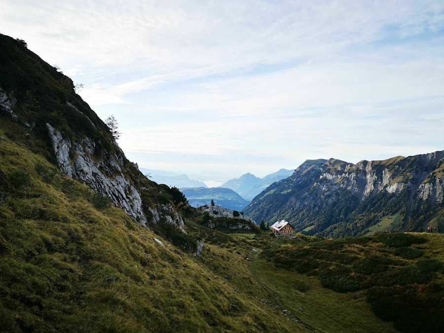 Blick auf die Lidernenhütte