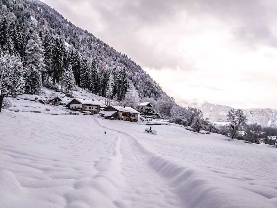Gasthaus Longfall im Winter