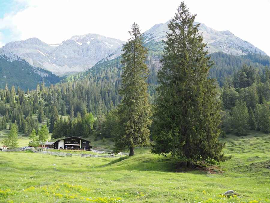 Die Gaistalalm im Gaistal bei Leutasch