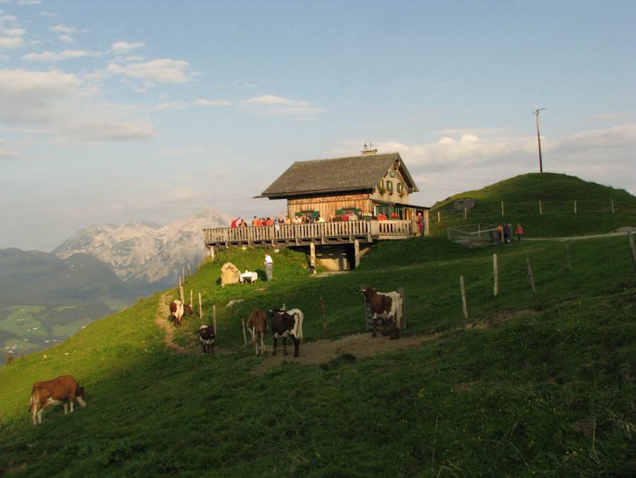 Die Mahdalm ist ein beliebtes Ausflugsziel oberhalb von Annaberg-Lungötz.