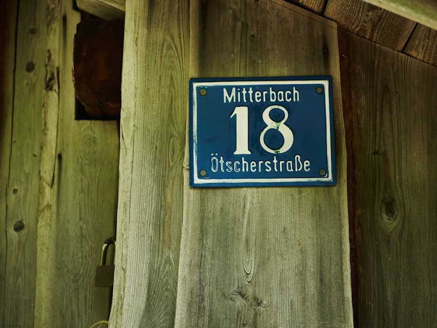 Sogar eine Hausnummer hat die Jausenstation Ötscherhias