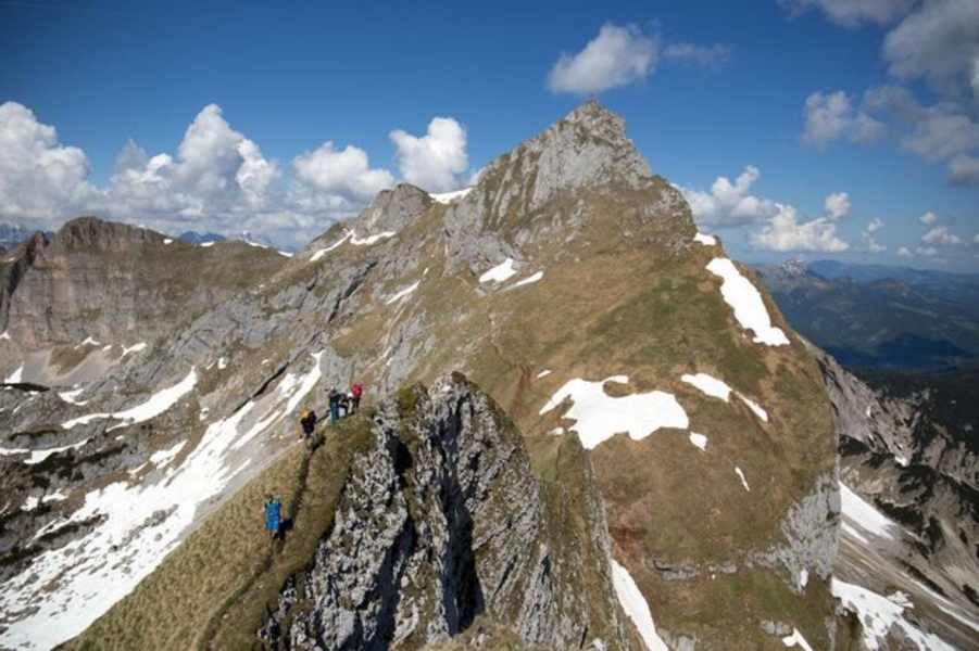 Leichter Klettersteig auf das Spieljoch