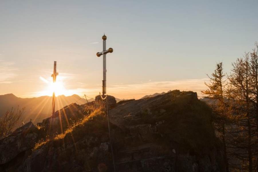 Auf dem Gipfel des Kranzhorns