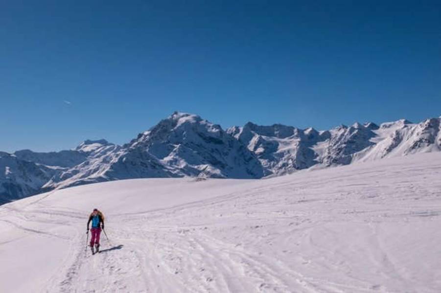 Das letzte Flachstück unter dem Gipfel