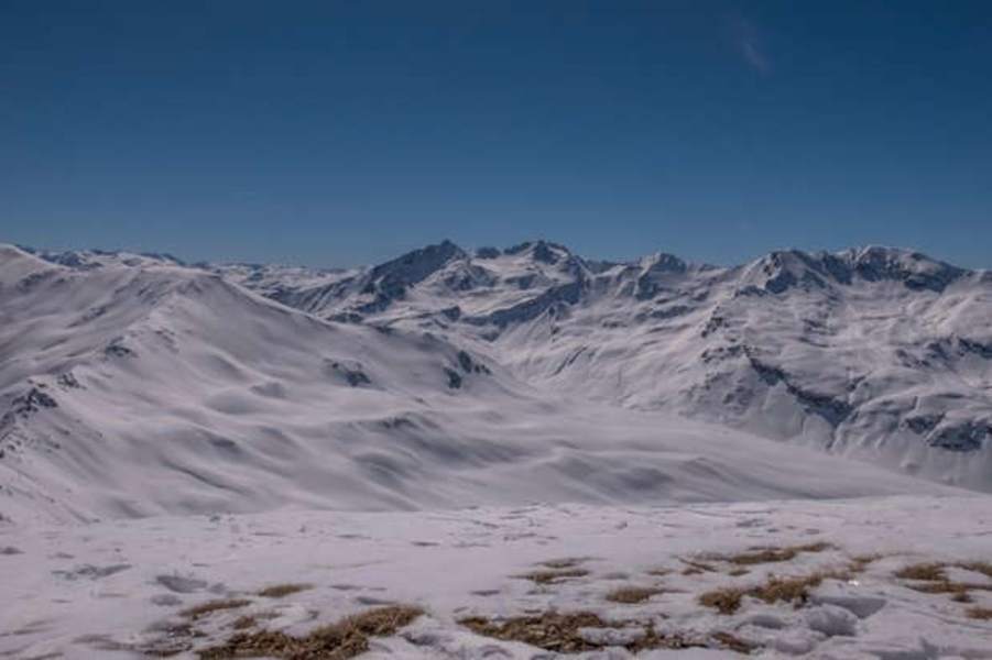 Im Schlusshang vor dem Gipfelrücken des Grionkopfes