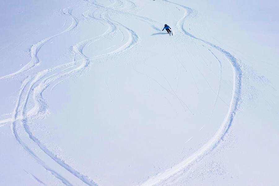Varianten-Abfahrt am Arlberg