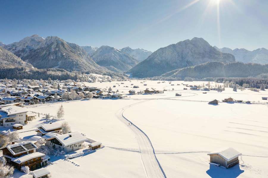 Der Oberstdorfer Langlauf-Rundkurs