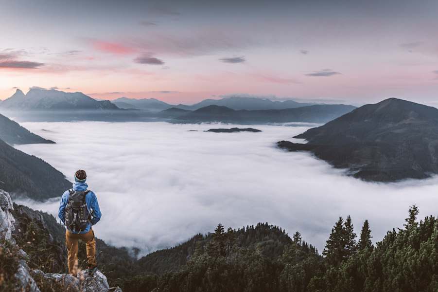 In den Haller Mauern im Gesäuse: Nebelmeer