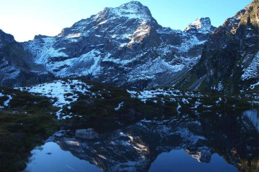 Der Moaralmsee am Weg zum Höchsteingipfel