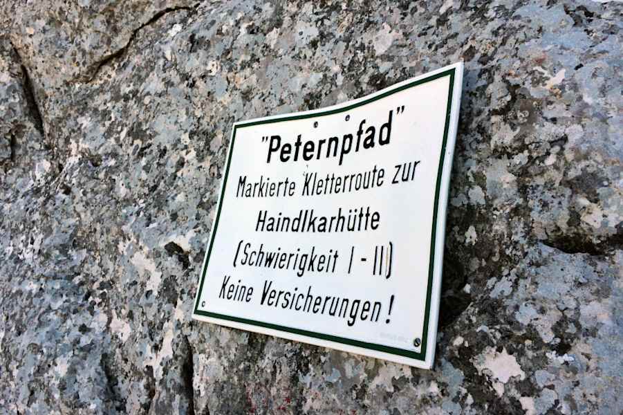 Einstieg in den Peternpfad