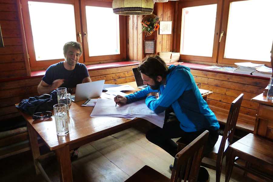 Architekten des Salmhütten-Zubaus: Stephan Hoinkes und Thomas Heil von dreiplus