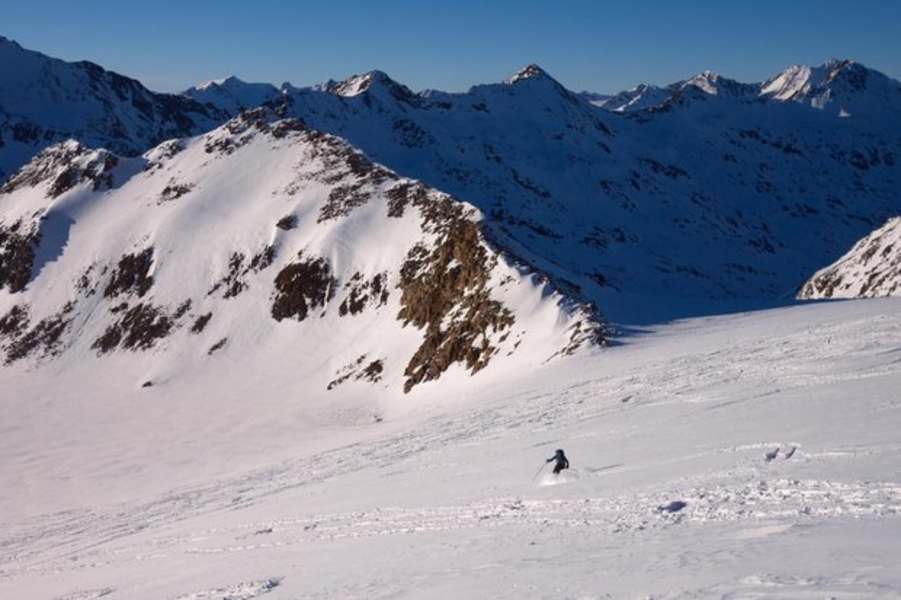 Abfahrt Richtung Simliaunhütte