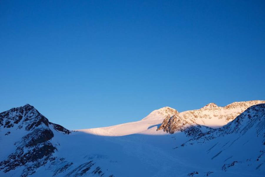 Ein letzter Blick zurück: Gute Nacht, Similaun!