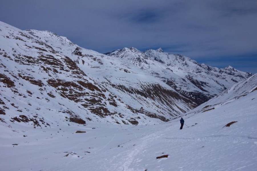 Vom Winter in den Frühling: Abfahrt Richtung Vent