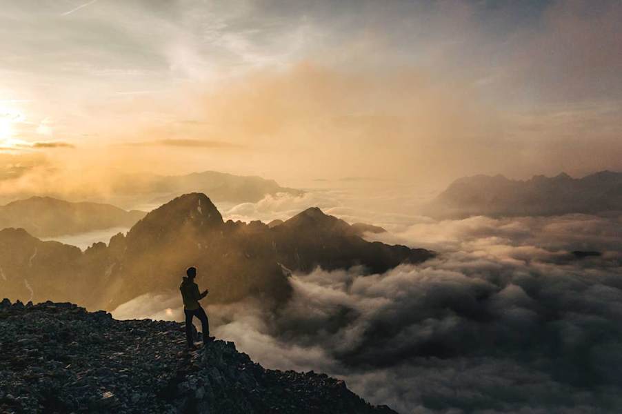 Hin und wieder schummelt sich der Fotograf auch einmal vor die Linse der Kamera.