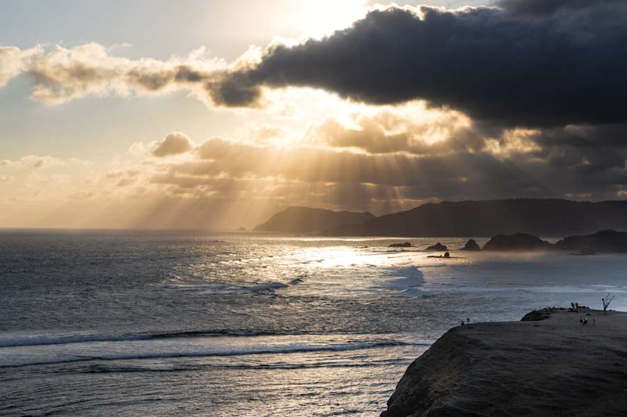 Sonnenuntergang an der Küste
