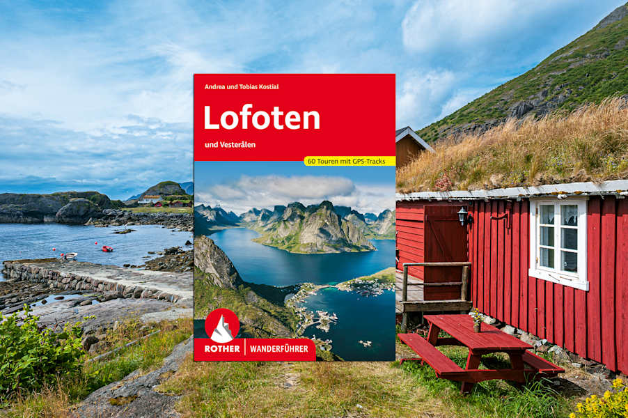 Cover Rother Wanderführer Lofoten und Vesterålen.