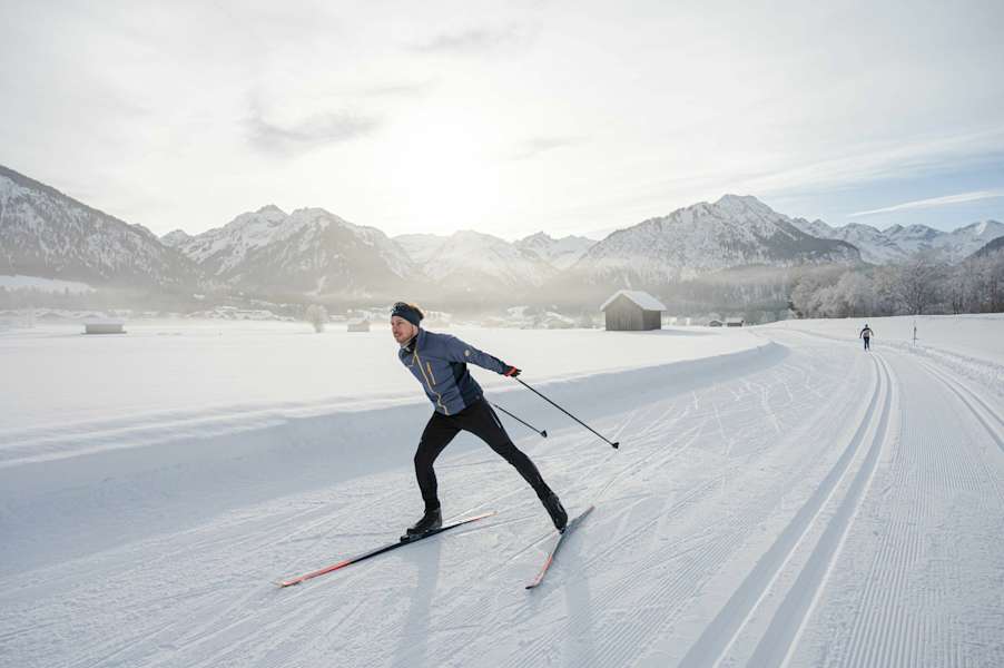 Morgenstimmung auf der Langlaufloipe