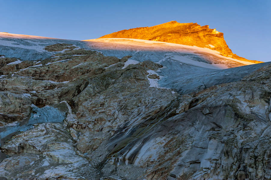 Die glühenden Felsen des Stubacher Sonnblicks (3088 m) 
