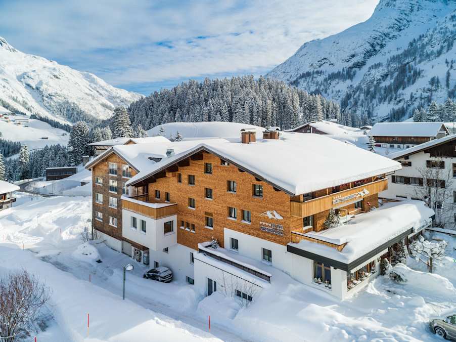 Das Hotel Walserberg in Warth am Arlberg