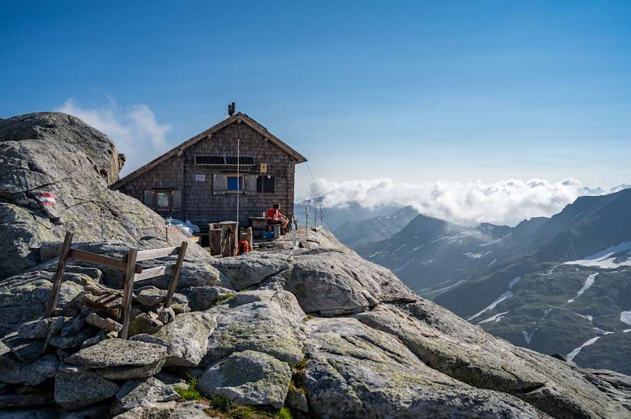 Die Rojacherhütte am Hohen Sonnblick