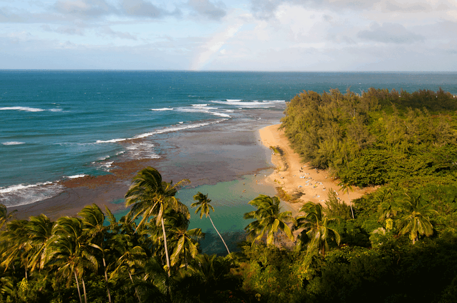 Auf der tropischen Insel Kauai, die zur Inselgruppe Hawai zählt und den Spitznamen „Garteninsel“ trägt