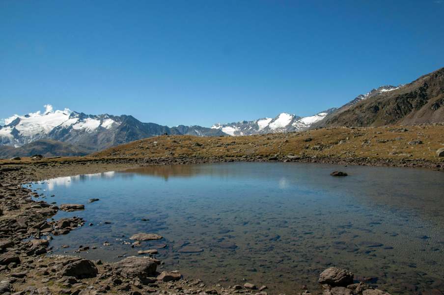 Der Soomsee mit Blick zum Gurgler Ferner