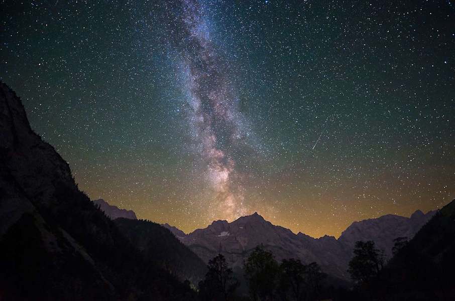 Milchstrasse über dem Ahornboden