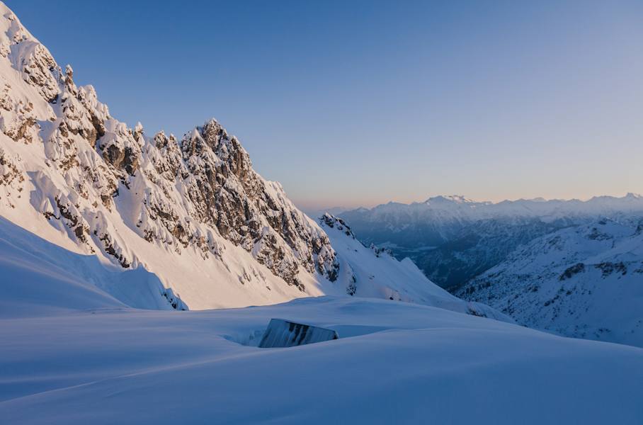 Jänner: Fidererpasshütte