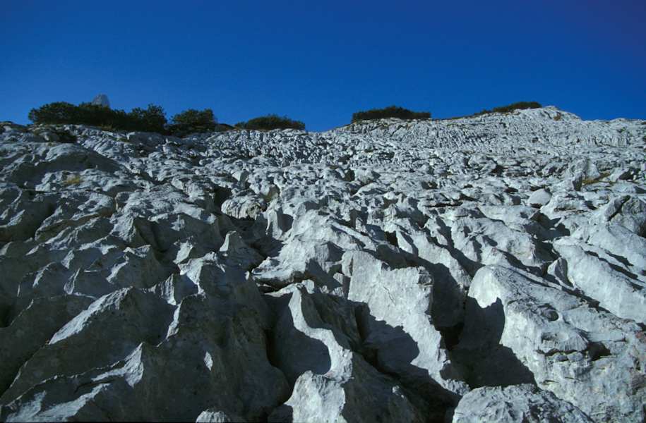 Die Hochfläche des Steinernen Meeres besticht durch ihre bizarren Karstformationen.