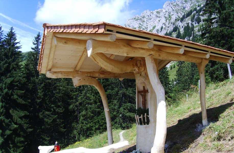 Die Gehrenalpe (1.610 m) in den Allgäuer Alpen