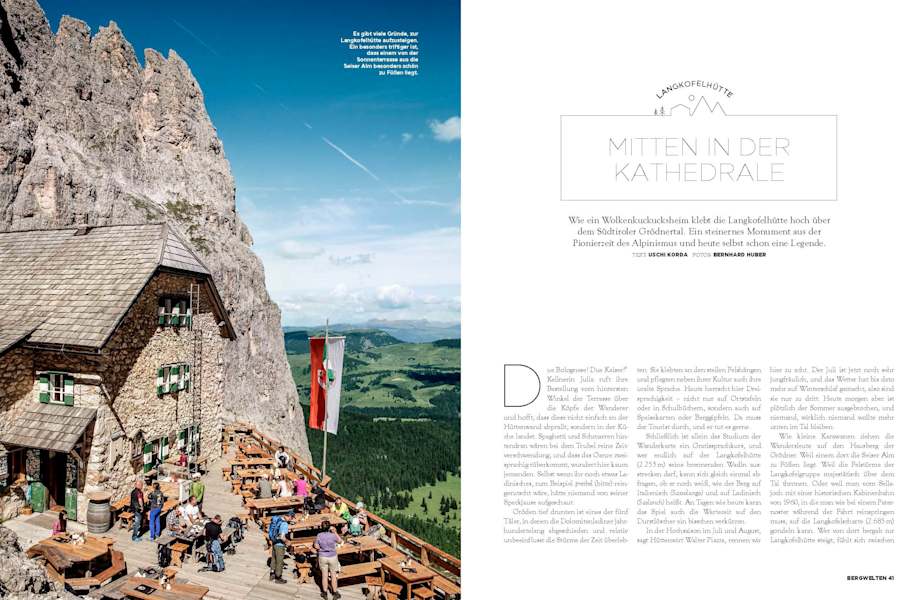 Bergwelten Magazin: Langkofelhütte