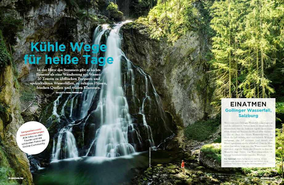 Bergwelten Magazin: Kühle Wege für heiße Tage