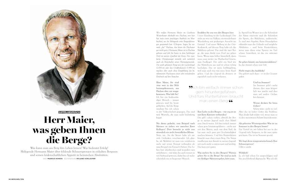 Bergwelten Magazin: Gipfelgespräch mit Hermann Maier