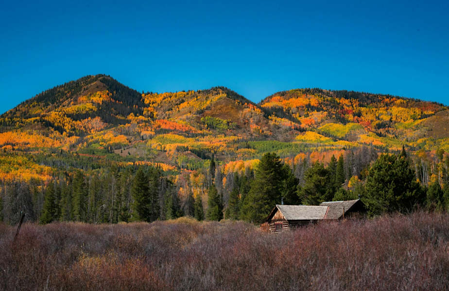 Im Steamboat Lake State Park in Colorado (USA)